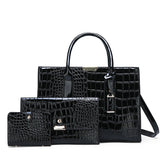 Bolsa feminina modelo nelly + 2 carteiras de brinde - combo