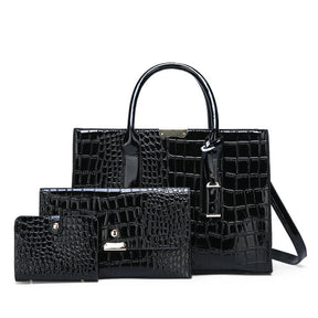 Bolsa feminina modelo nelly + 2 carteiras de brinde - combo